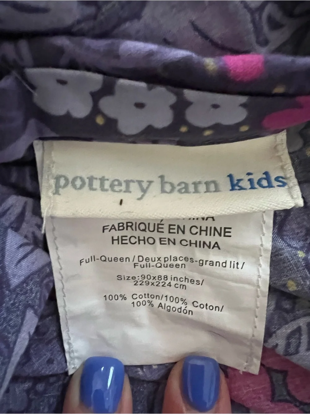 Pottery Barn Kids Sonja Princess Duvet Cover & 2 shams FULL/QUEEN